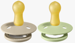 Bibs Pacifier Size 1 - Baby 0 -6M (2pcs) Sand