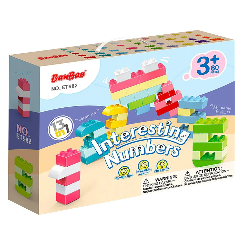Educational Numbers Building Blocks