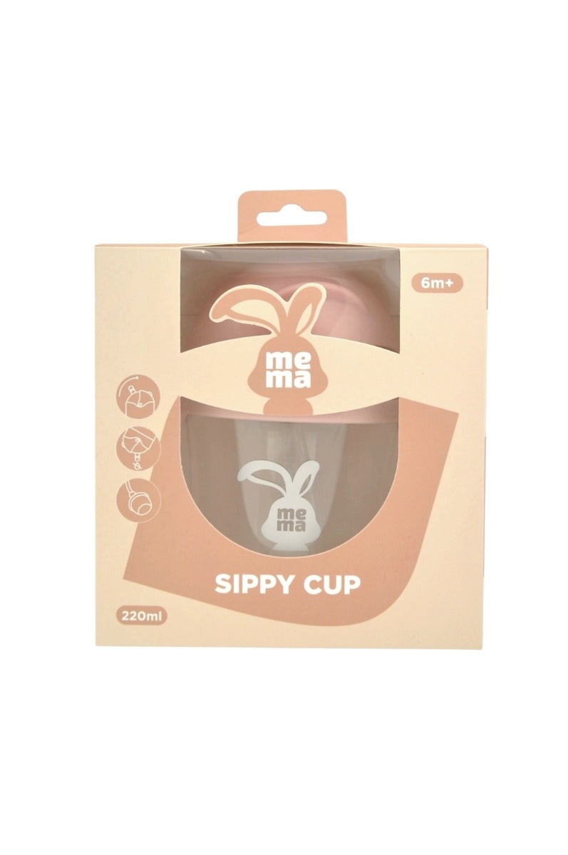 Mema pink sippy cup