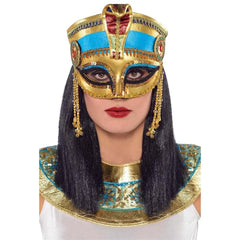 Egyptian Costume Mask with Gold Design