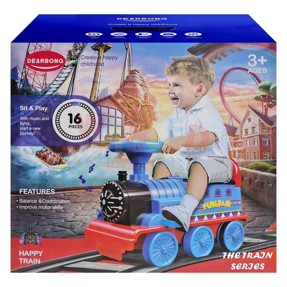 Ride-On Train with Lights & Sound – Large