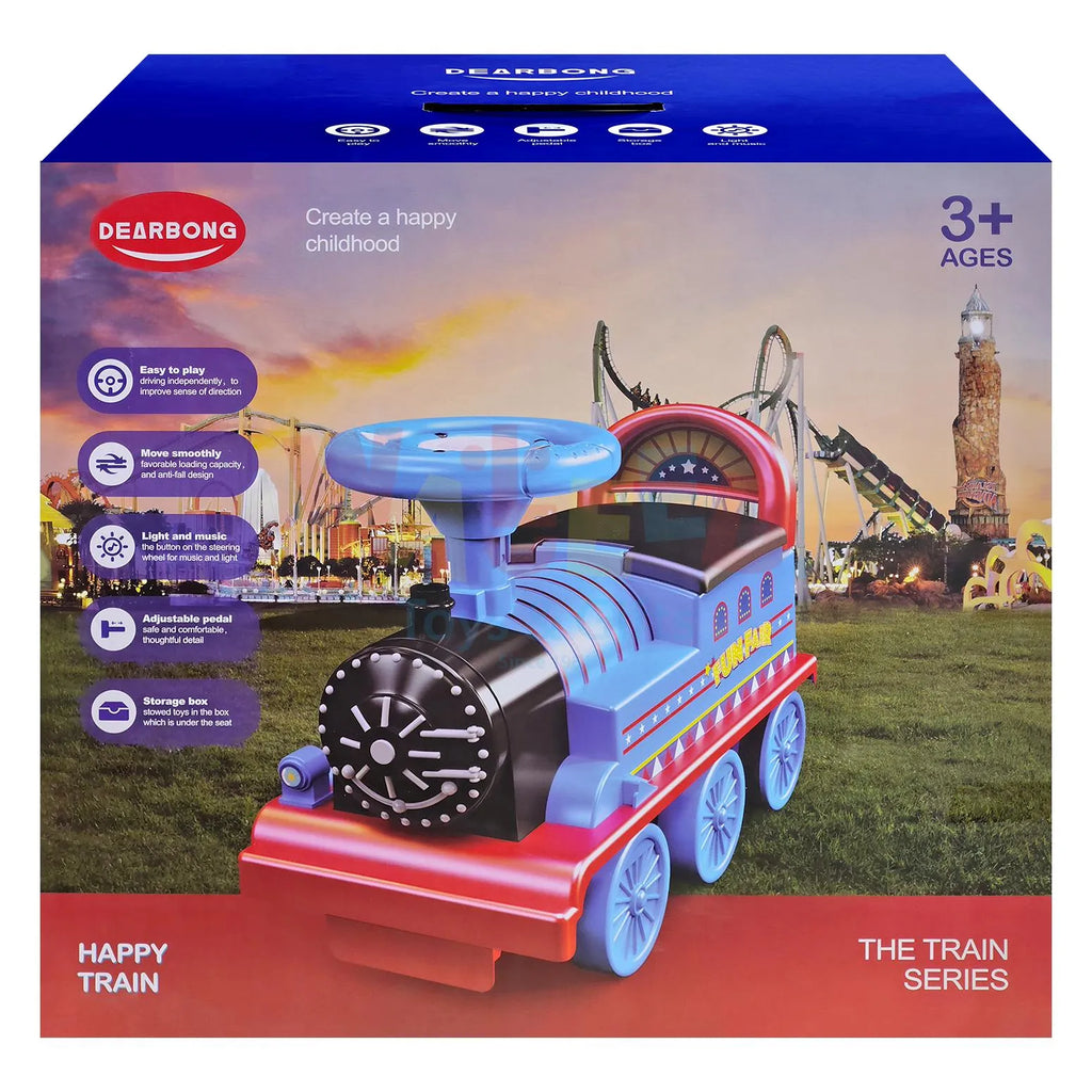Ride-On Train with Lights & Sound – Large