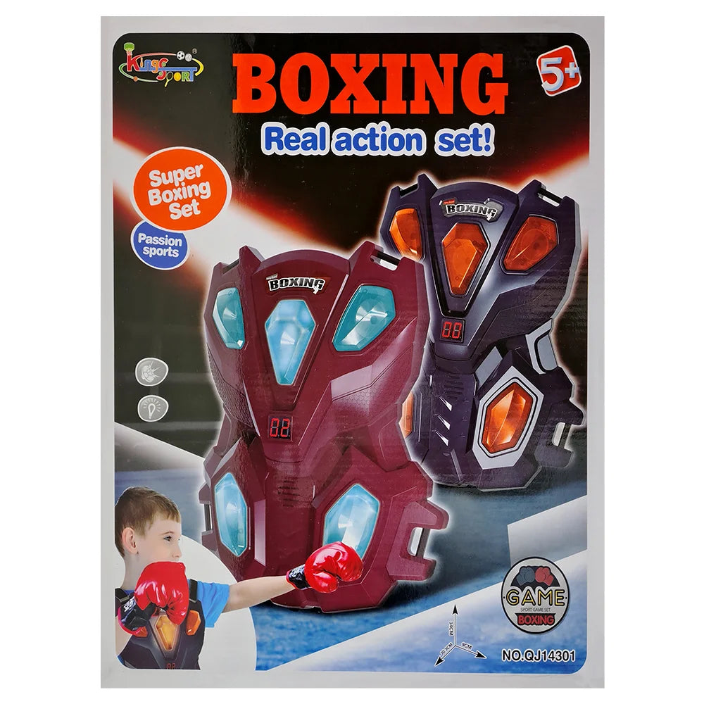 Electronic Boxing Armor Set – Light-Up Target Vest with Gloves