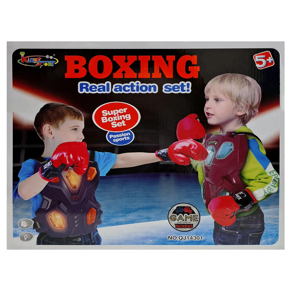 Electronic Boxing Armor Set – Light-Up Target Vest with Gloves