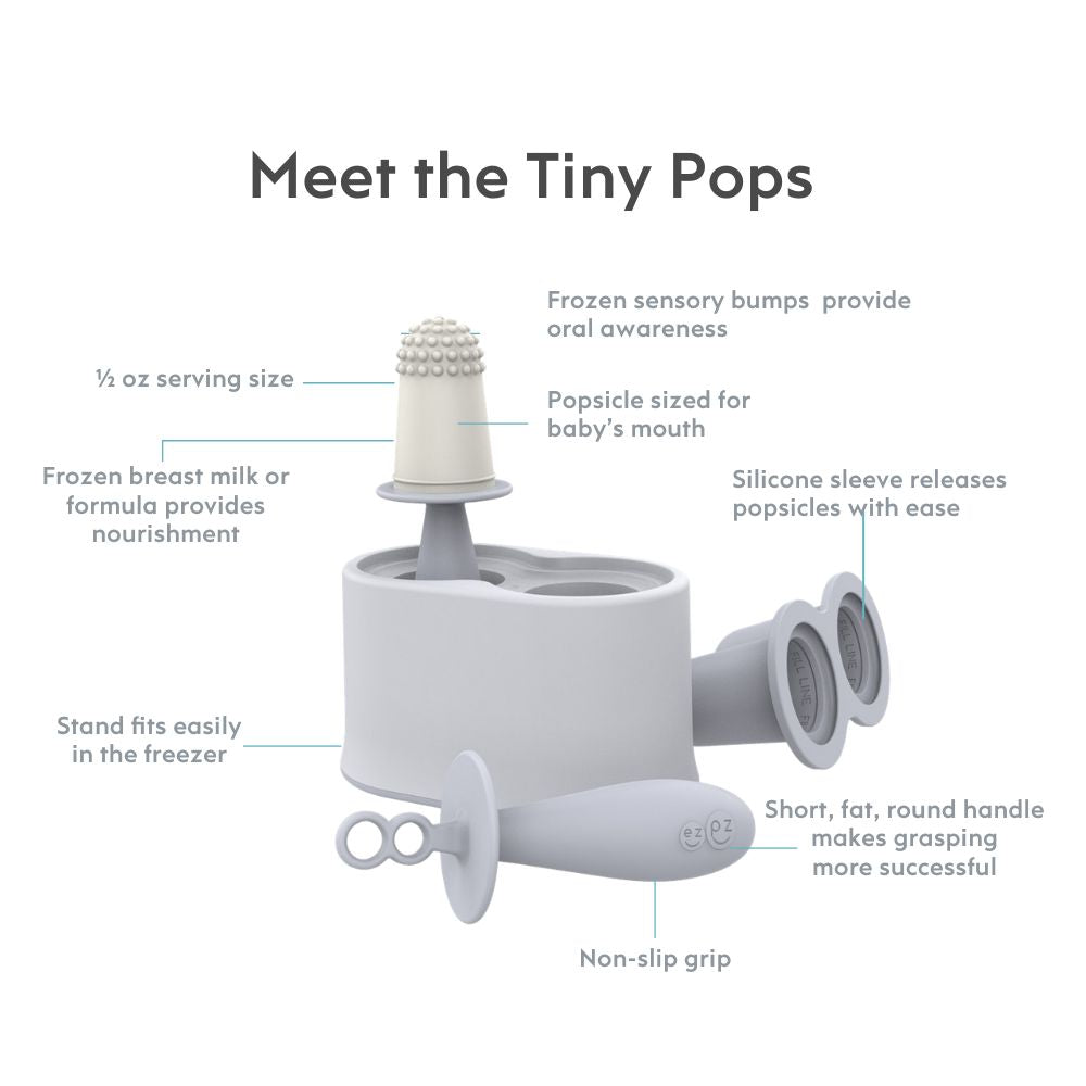 Ezpz Tiny Pops - Pewter