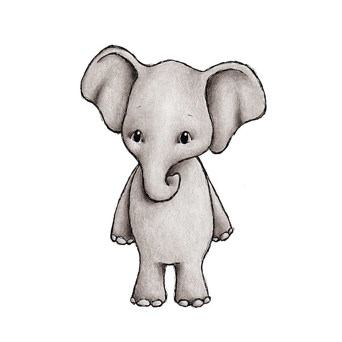 Eve the elephant Wall Sticker