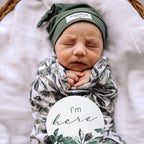 Evergreen and Olive Reversible Milestone Cards