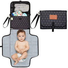 EZEE Diaper Changing Mat - Black Geo