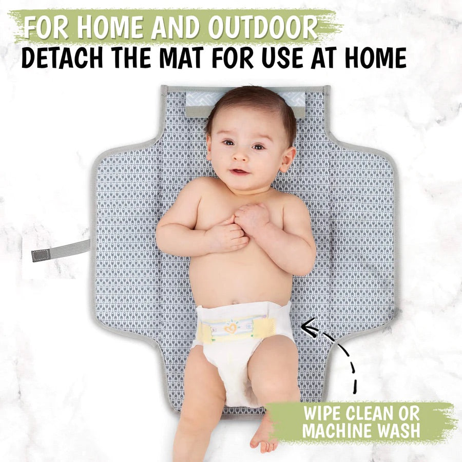 EZEE Diaper Changing Mat - Grey Mod