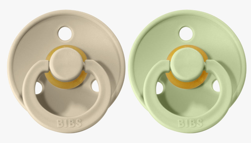 Bibs Pacifier Size 2 - Toddler 6-18M (2pcs) Sand / Pistachio