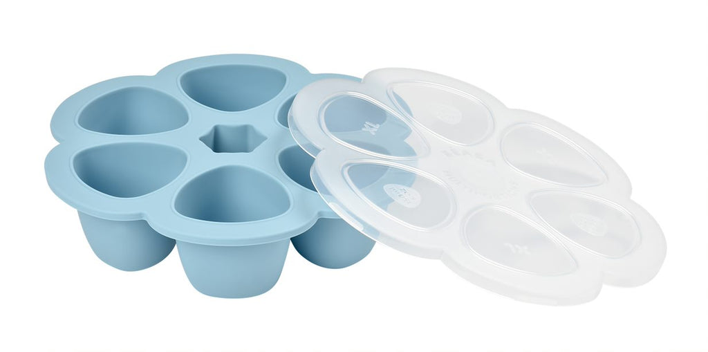 Beaba Silicone Multiportions 6 x 90ml Windy Blue