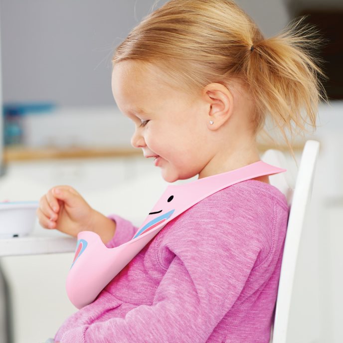 سكيبهوب مريلة سيليكون قابلة للطي فراشة