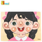 Face Parts Puzzle-Girl
