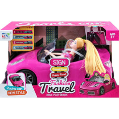 Fashion doll with a car