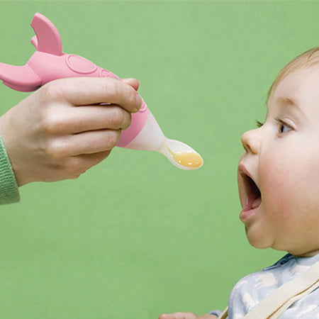 Blue Feeding Spoon Dispenser