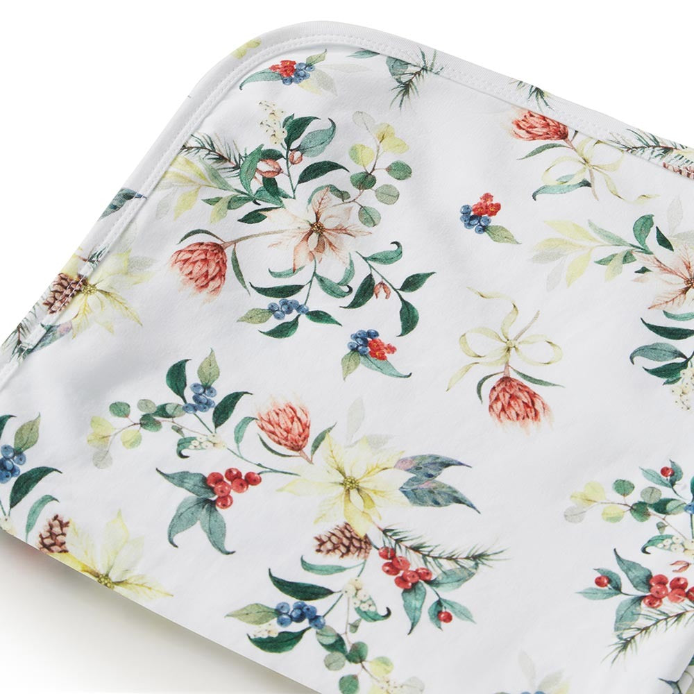 Festive Berry Organic Jersey Wrap