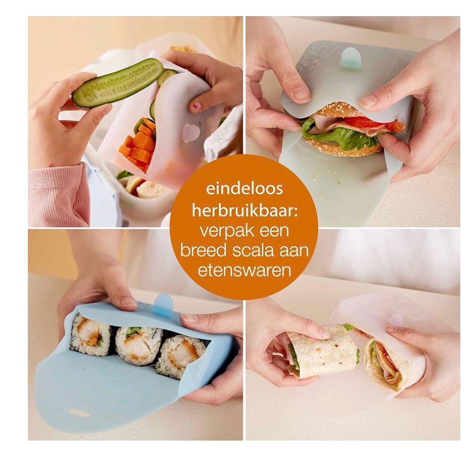 B.box Silicone Lunch Pocket berry