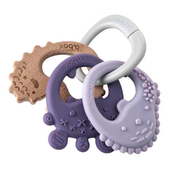 B.box Trio Teether peony