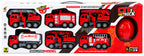 Fire Truck Friction Set – 6 Pcs