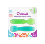 FirstSpoon Silicone Learning Utensil - Aqua & Green