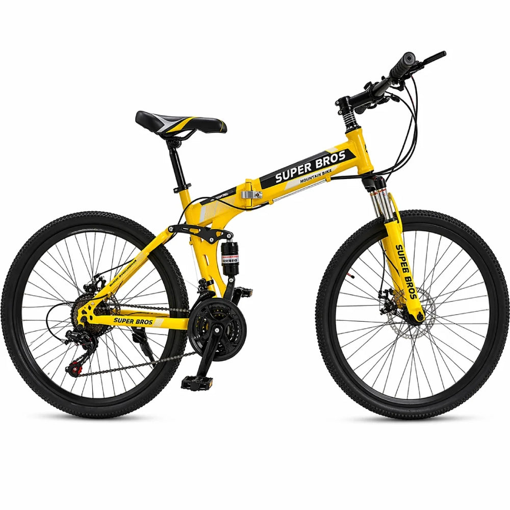 Foldable 26 Inch Sport Bicycle Adult Lightweight Disc Brake Bike