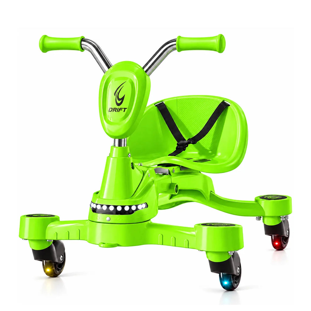 Foldable Kids Drift Swing Car with Music & Lights