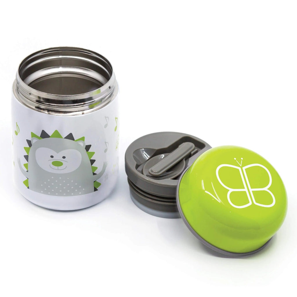 BBLUV Foöd - Thermal food container with spoon and bowl - Lime Green