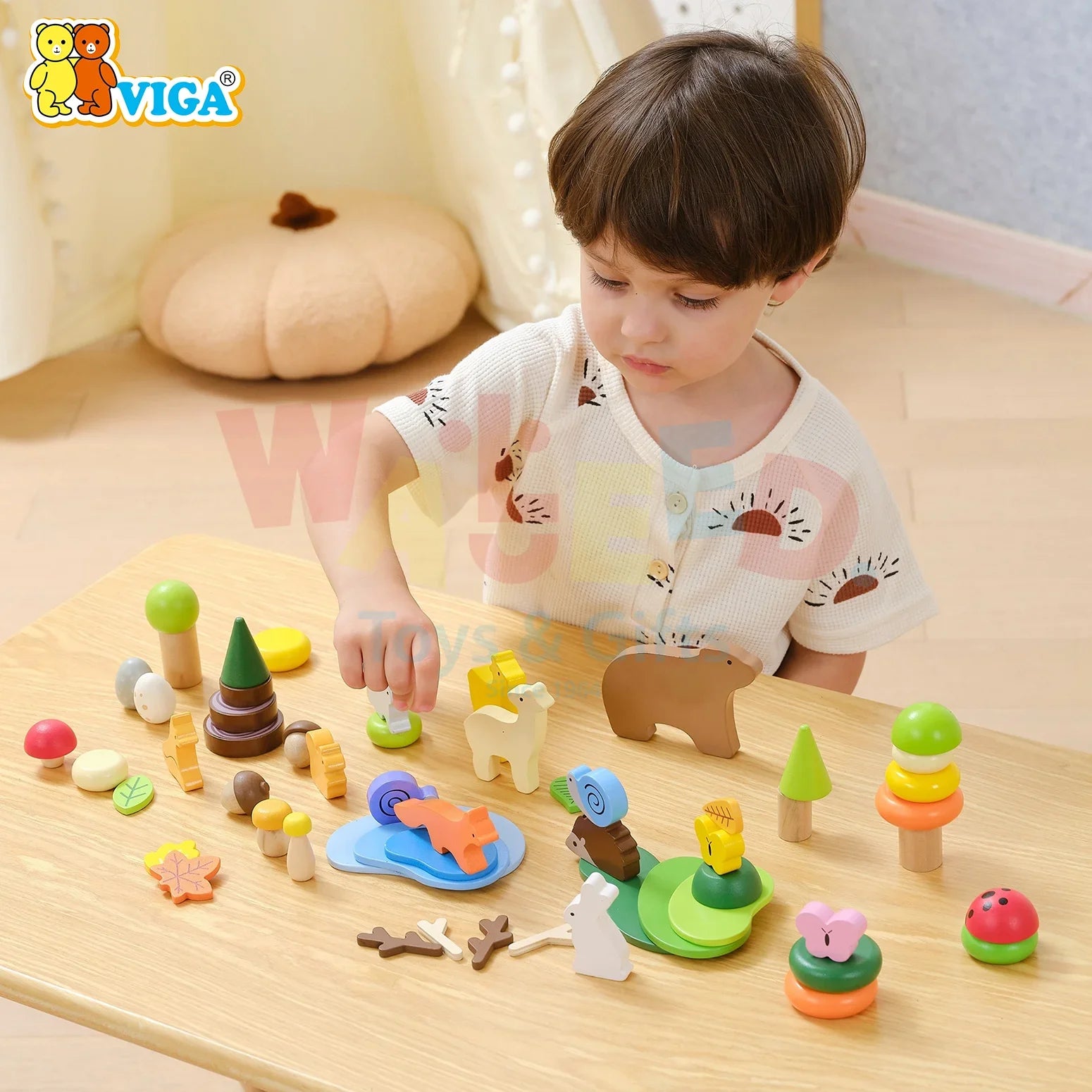 Forest Table Blocks – Wooden Playset