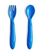 BABYJEM - BABY FOOD SPOON AND FORK - BLUE