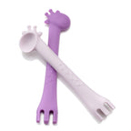 Training Fork and Spoon Set - Purple Set