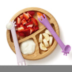 Training Fork and Spoon Set - Purple Set