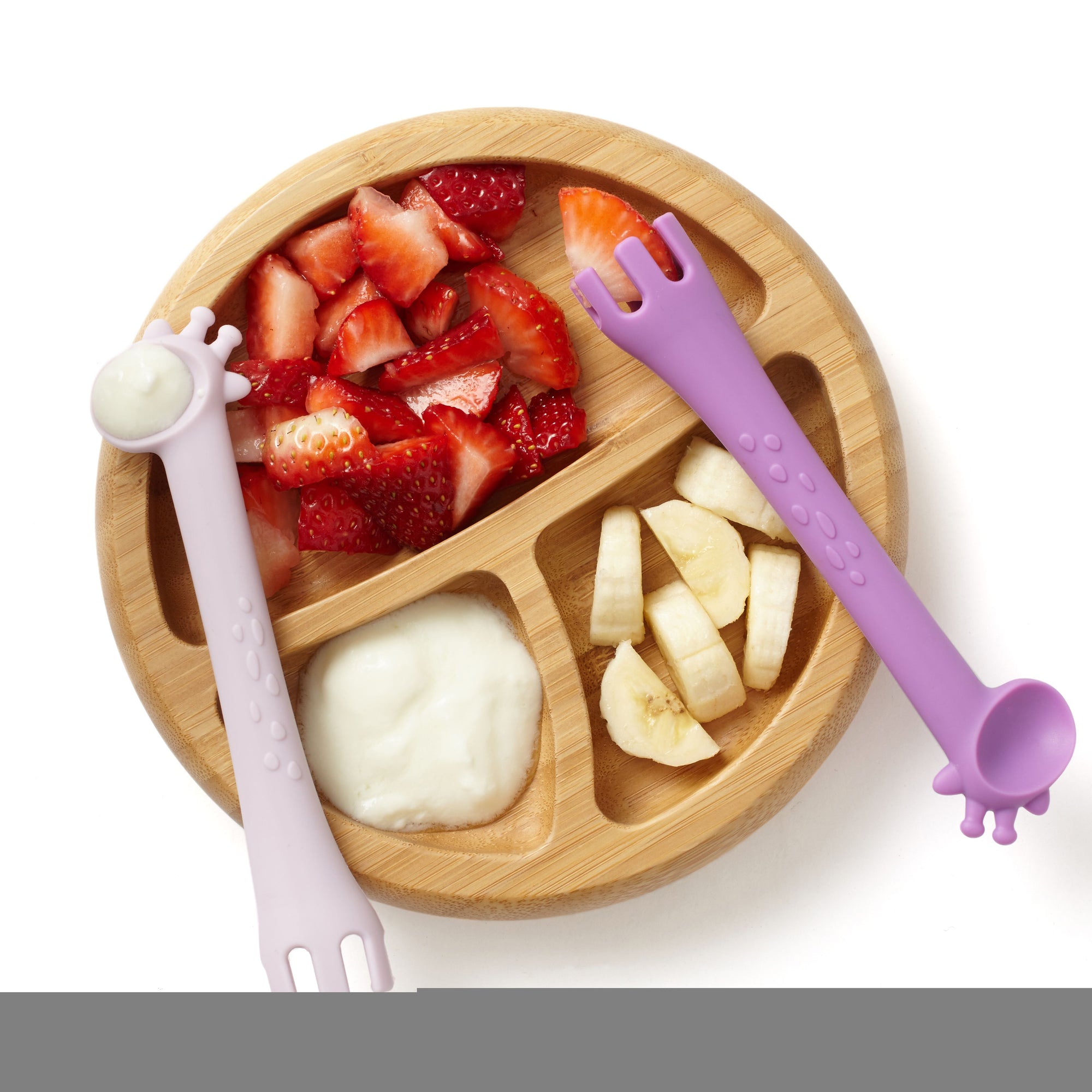 Training Fork and Spoon Set - Purple Set