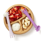Training Fork and Spoon Set - Purple Set