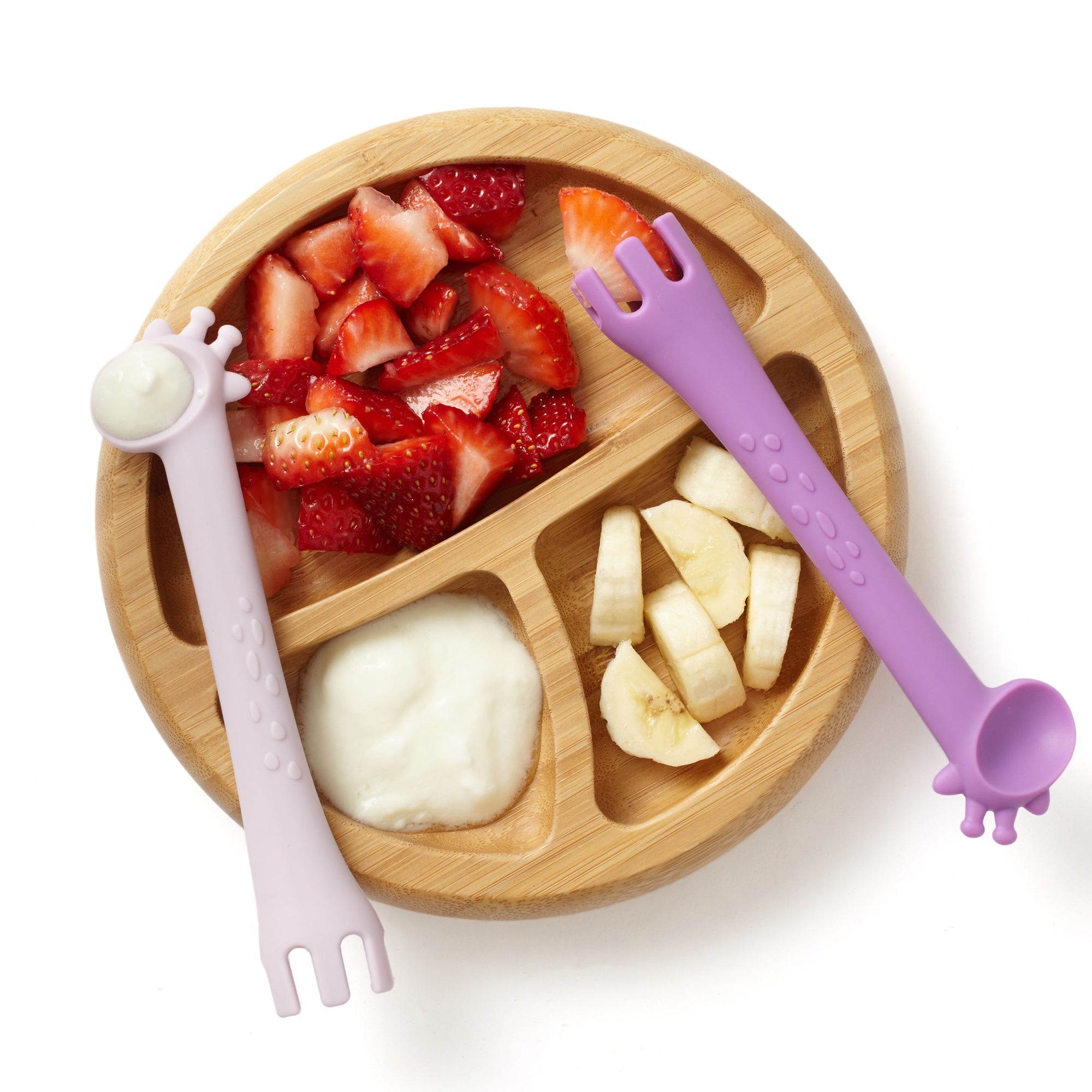 Training Fork and Spoon Set - Purple Set