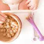 Training Fork and Spoon Set - Purple Set