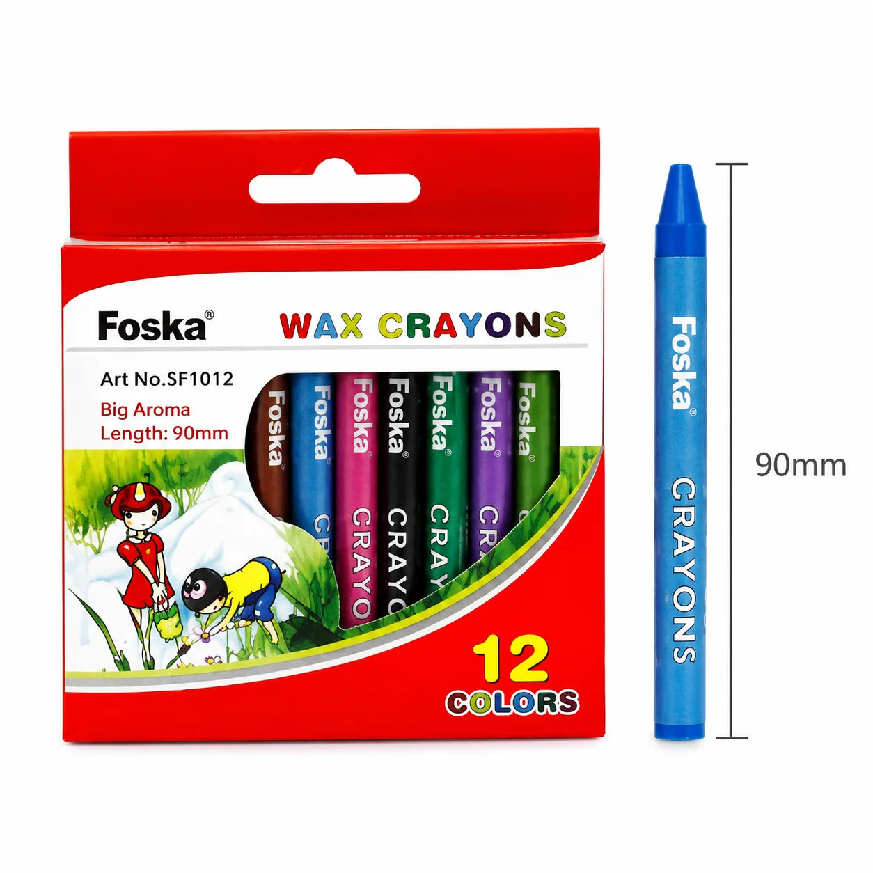 Foska Crayon set 12 pcs