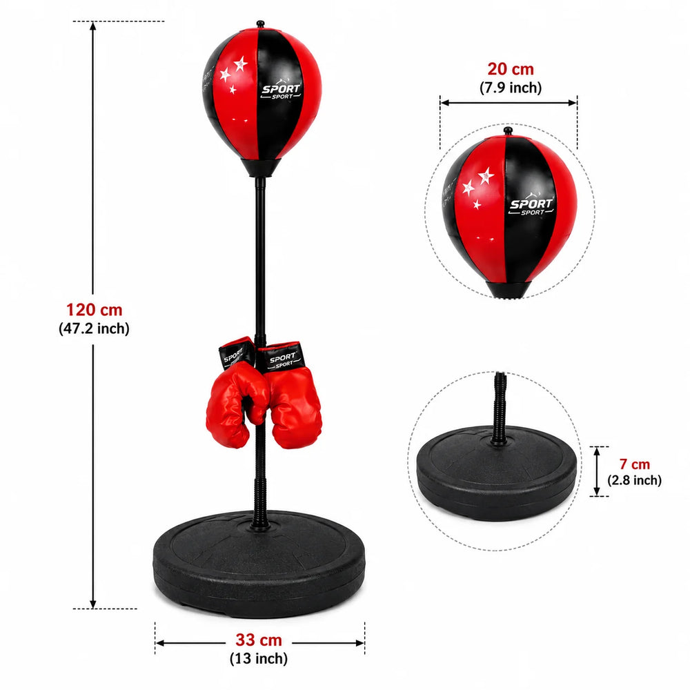 Freestanding Punching Ball with Gloves – Compact