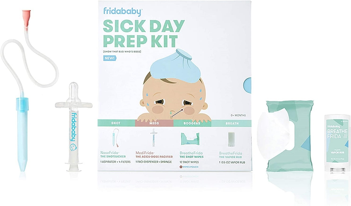 Fridababy Baby Sick Day Prep Kit - The Superhero Survival Kit