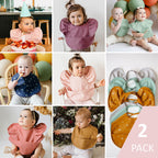 Terracotta Frill Snuggle Waterproof Bib