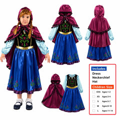 Frozen Anna with Wig Costume for Kids