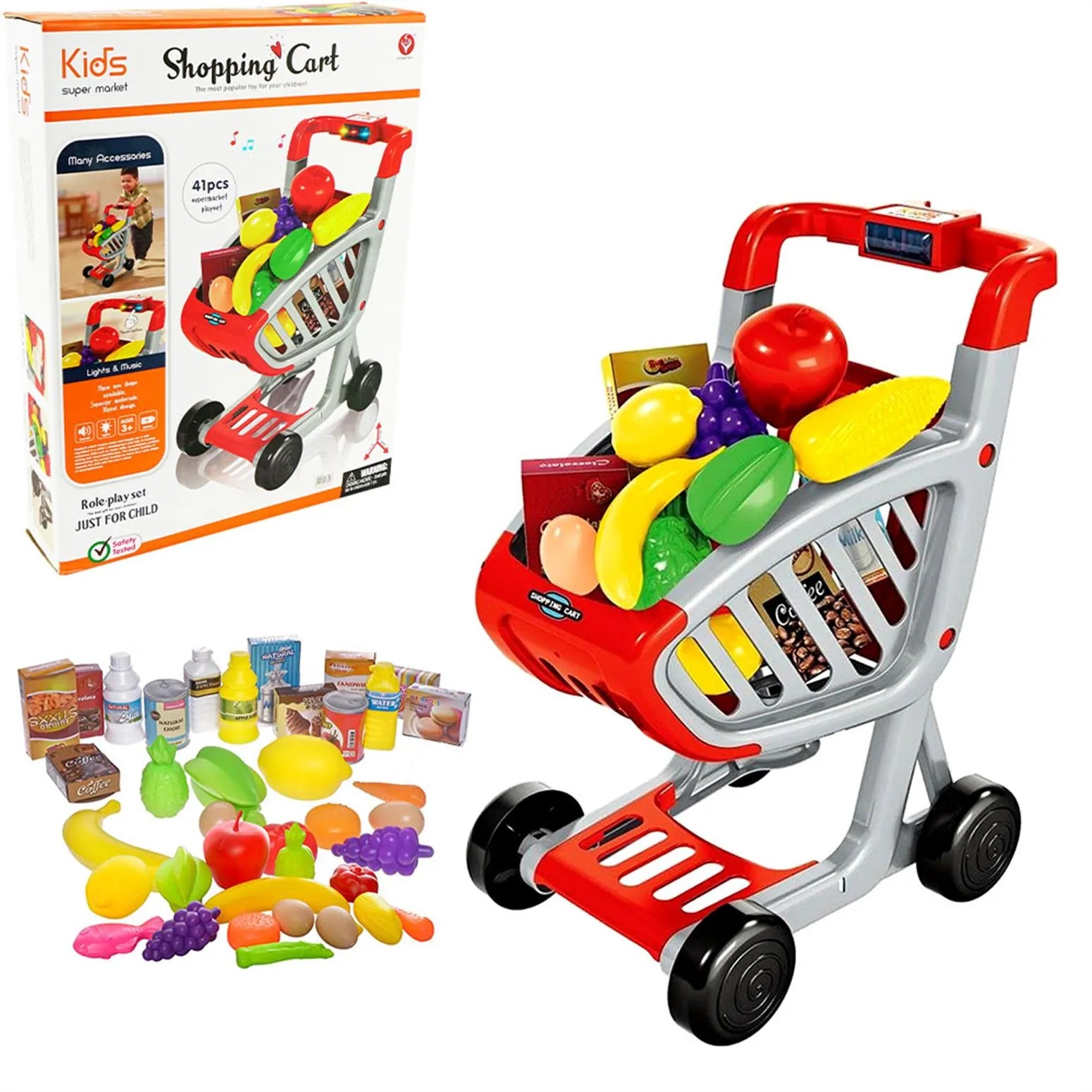 FRUIT SET CAR WITH LIGHT AND MUSIC