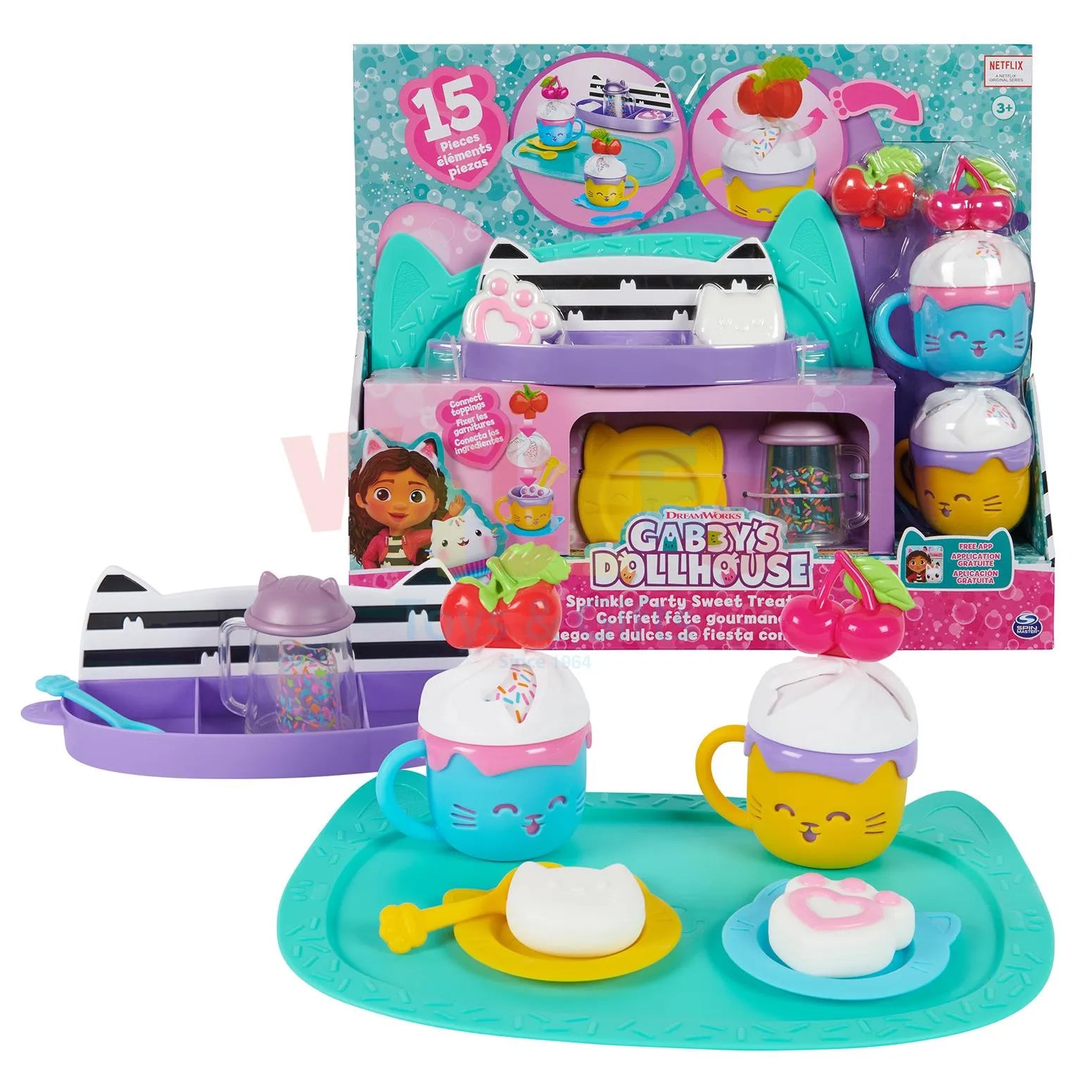 Gabby’s Dollhouse – Sprinkle Party Sweet Treat Set
