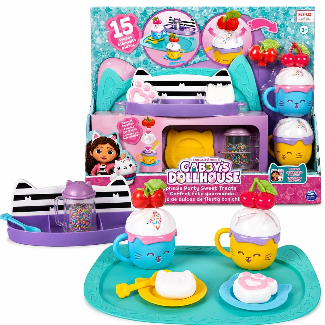 Gabby’s Dollhouse – Sprinkle Party Sweet Treat Set