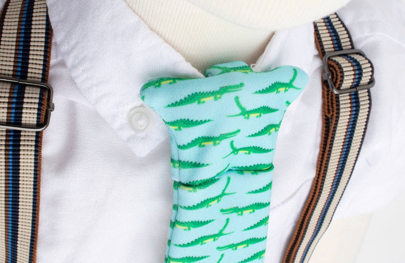 Baby Tasty Teething Tie - Alligators