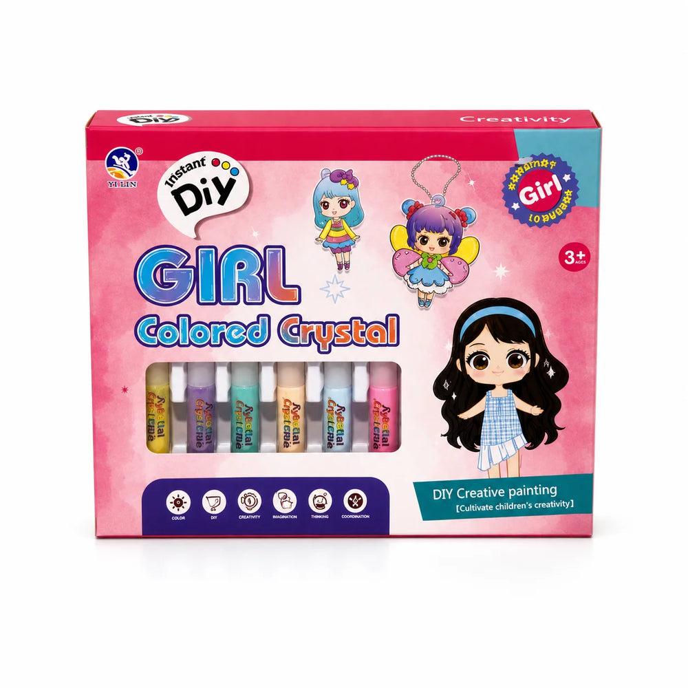Girl Colored Crystal Pendant Kit