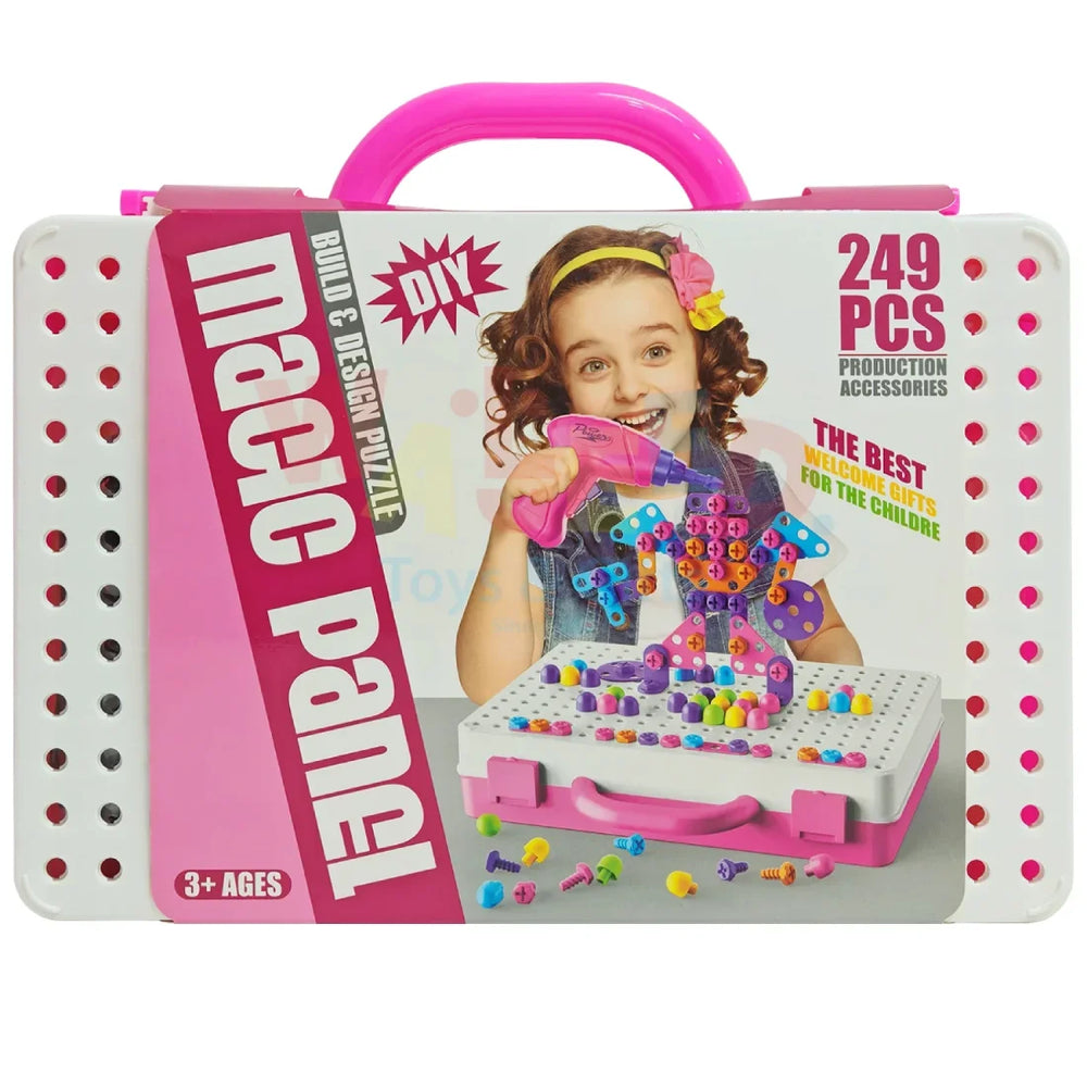 Girls Building Design Set with Drill 249 Pieces