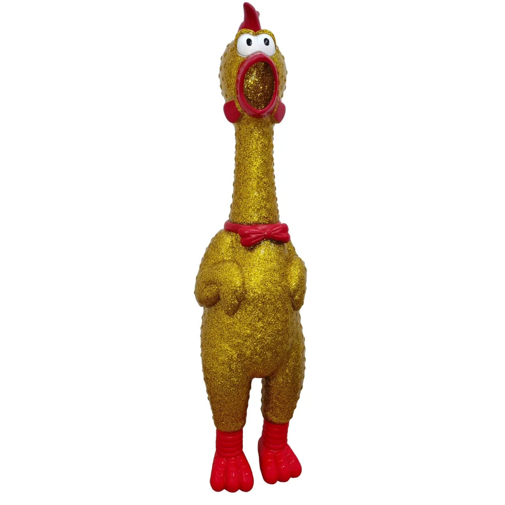 Glitter Chicken Squeeze Toy