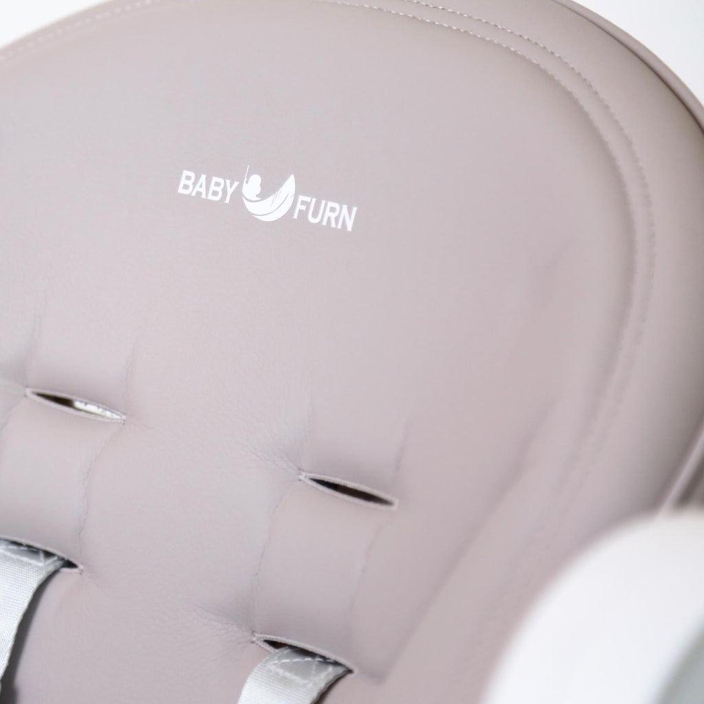 بيبي فيرن - كرسي طعام عالي - رمادي