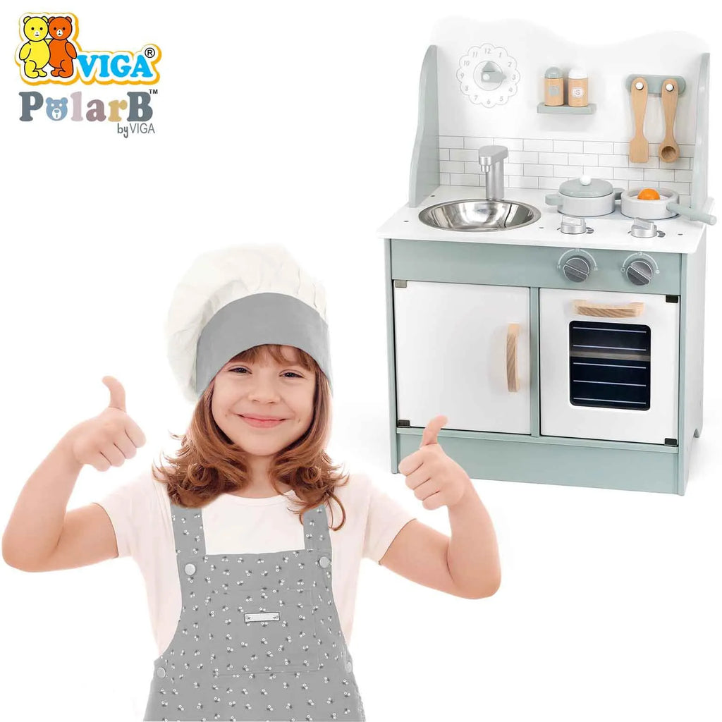 GREEN KITCHEN W/ACCESSORIES