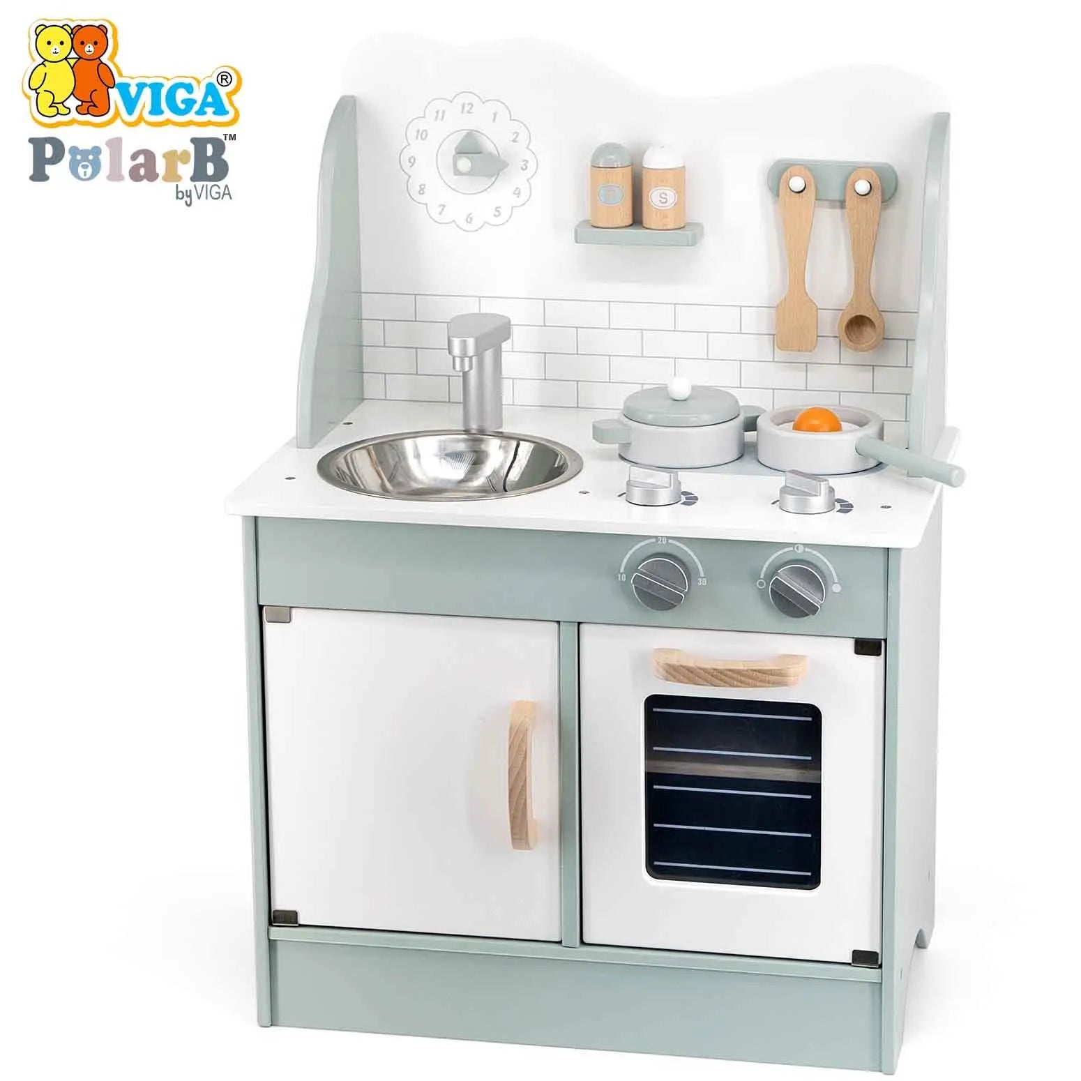 GREEN KITCHEN W/ACCESSORIES